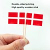 Denmark Flag Danish Flag, Small Mini Denmark Toothpick Flags for
