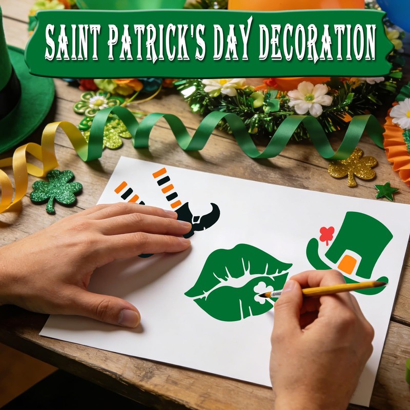 72 PCS 3x3 Inch St. Patrick's Day Stencils for Painting