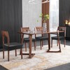 KIDOACOW Soft Leather Chair Seat Covers Dining Chairs Set of
