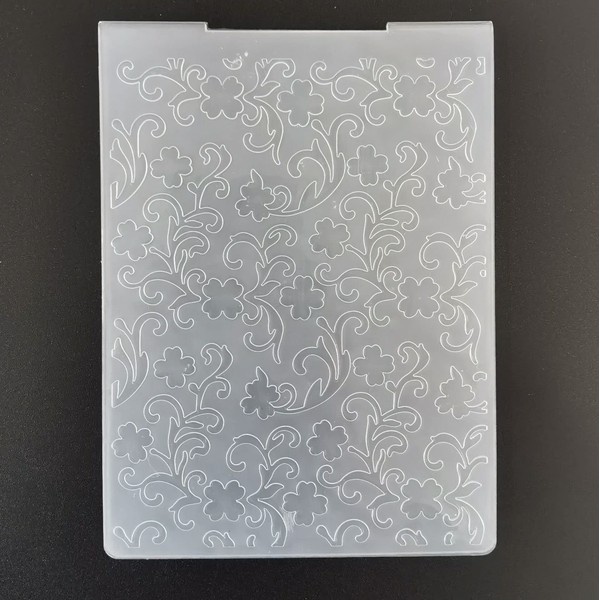 Linda Craft Cross Leaves Clover Background Plastic Embossing Folders for