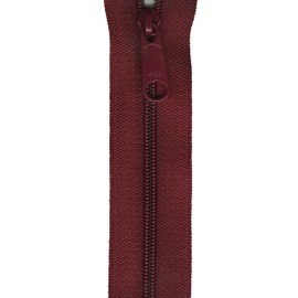 Ykk Ziplon Closed Bottom Zipper 9"-Burgundy