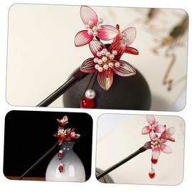 TOVINANNA 2pcs Hanfu Hairpin Hair Stick Hair Chopstick Chinese Chopsticks Hair Bun Stick Hairpin Chinese Hairpin Stick Hair for Hair Crystal Women's Hair Accessories The Flowers