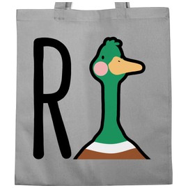 Shirtracer - Pensioner gift retirement - R duck - fabric bag made of cotton jute bag long handle, 1 Light Grey, Einheitsgröße