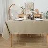 Biscaynebay Textured Fabric Tablecloths 52 X 70 Inches Rectangular, Natural