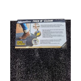 Trek N' Clean Microfiber NFSI High-Traction Mat Indoor/Outdoor 30x40