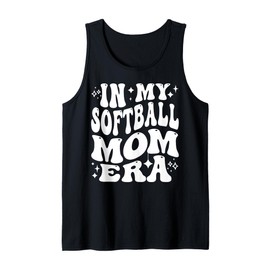 In My Softball Mom Era Sports Mama Life Game Day Pride Tank Top