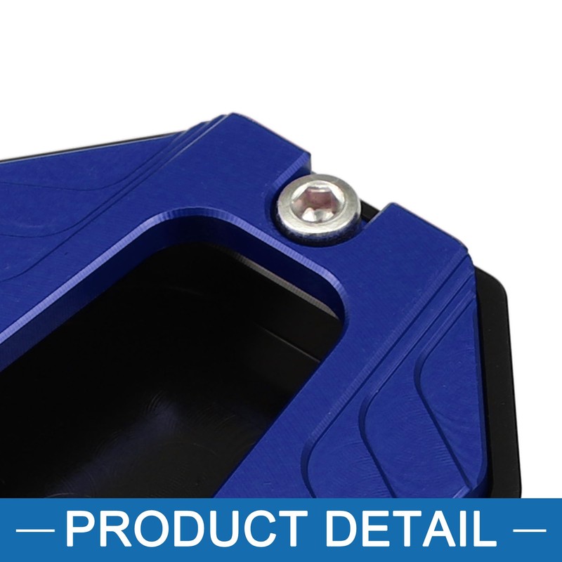 A ABSOPRO Universal Motorcycle Kickstand Pad CNC Side Stand Aluminum