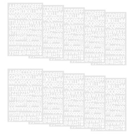 Iron on Letters for Clothing, Iron on Numbers and Iron on Letters for Fabric, with 1-Inch A-Z and 0-9 Alphabet Stickers for T-Shirts (White, A: 10 Sheets Iron on Letters and Numbers)