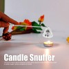 2PCS Candle Snuffer with Long Handle Bell Shape Metal Flame