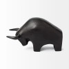 Homeroots Black Cast Aluminum Raging Bull Decor Piece