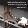 VASTOOLS Welding Accessories,6pc,Chipping Hammer 10.5",Leather Welding Gloves 13.5",6-in-1 Welpers Pliers