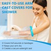 Aifoaliy Waterproof Cast Covers for Shower Arm, Reusable Adult Half