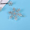Beaupretty 12 Pieces Christmas Snowflake Hair Pins Rhinestone Snowflake Hair
