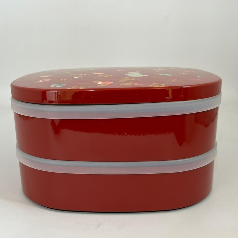 Mitani M15403 Yamanaka Lacquerware, Yamanaka Lacquerware, Heavy Box, Flower Alley,