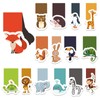 Magnetic Bookmarks, Pack of 30 Bookmarks for Children, Animals, Children,