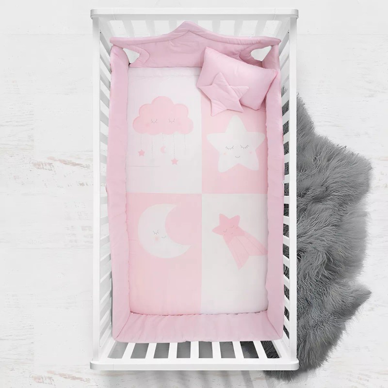 Chiqui Mundo Edredon Para cuna Cama Cuna Corral Baby Moon