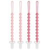 Pacifier Clips Baby Girls - Draklary 4 Pack Paci Clip