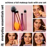 Real Techniques 5 Piece Everyday Essentials Makeup Brush Set, Includes