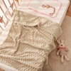 HOMRITAR Baby Blanket for Unisex 3D Jacquard Fluffy Fuzzy Toddler