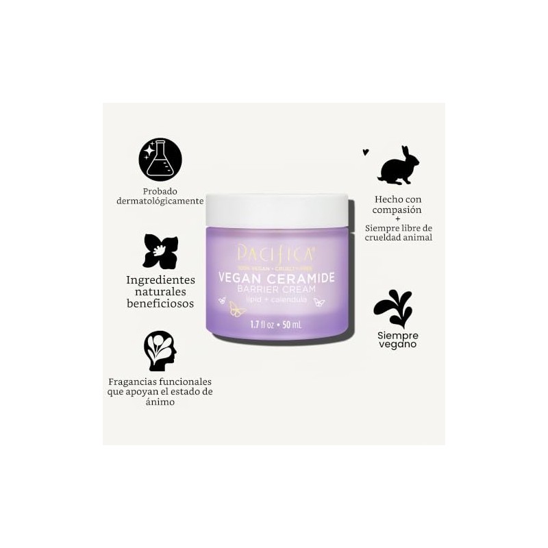 Pacifica Crema Facial Ceramide Barrier Repair 1.7 oz