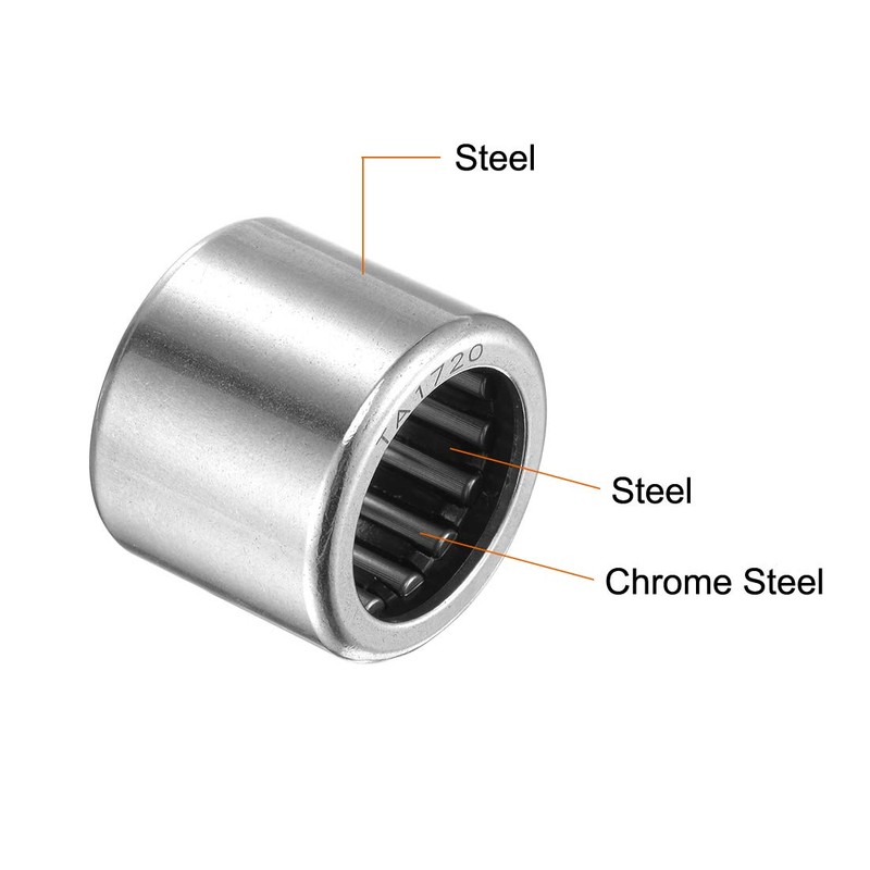 sourcing map TA1720 Needle Roller Bearings 17mm Bore 24mm OD