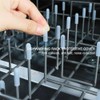 50Pcs Clear Screw Thread Protectors, 1.2mm ID Round Rubber End