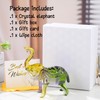 Arikyrist Crystal Yellow and Green Elephant Gifts for Elephant Lovers
