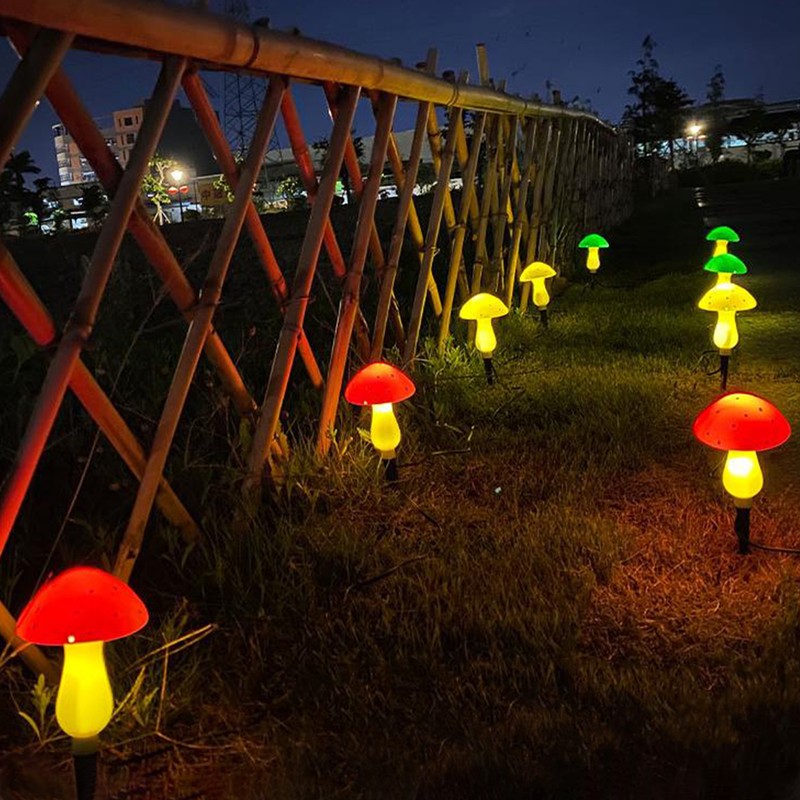 Solar Mushroom String Light Outdoor Garden Decoration Lights LED Mushroom