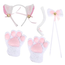 Beavorty Disfraz De Gato Para Niñas Y Damas Con Diadema Orejas De Gato Pajarita Y Patas Accesorios Para Cosplay Juegos De Rol Y Fiestas Temáticas