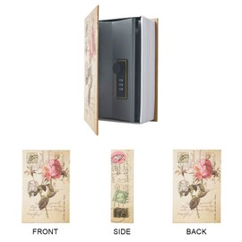 Storage Book, Safe Storage Box, Dictionary, Secret Safe, Tin with Security Combination Lock / Key Redirection Book, Hidden Safe