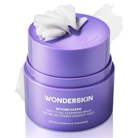 Wonderskin Cleansing Balm Melt It All Gentle Makeup Remover & Face Cleanser | Balm-to-milk cleanser, melts away makeup, sunscreen, and impurities while leaving skin soft, clean, and hydrated