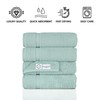SALBAKOS 4-Piece 100% Turkish Cotton Bath Towels, 27x54 inch, Seafoam