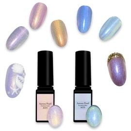 Reliable Japanese Aurora Polarized Pearl Gel, Artist Gel Series Color Gel (AO5, Purplish Blue)