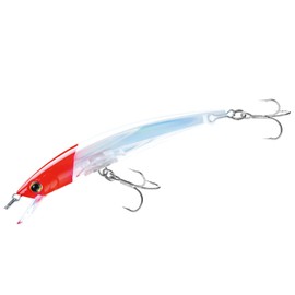 Yo-Zuri Crystal 3D Minnow Magnum Lure, Red Head, 6-1/2-Inch