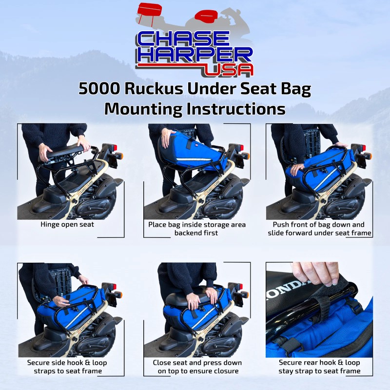 Chase Harper USA 5000 Honda Ruckus Under The Seat Bag