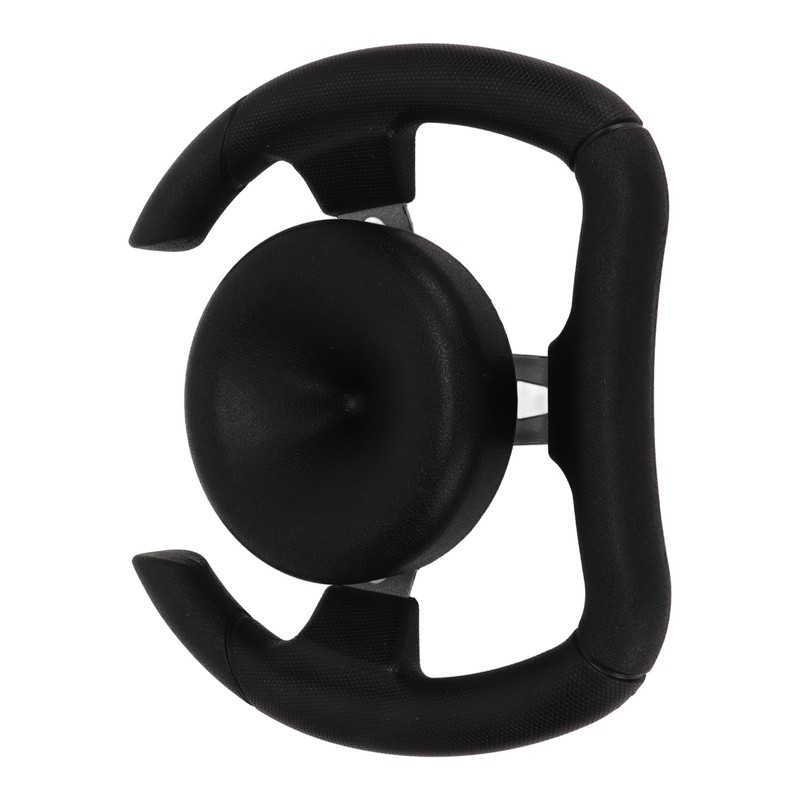 277mm Racing Steering Wheel with 135mm Adapter Black PU Universal