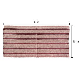 San Rafael Arcangel Mexican Jerga Reusable Cotton Mopping Cloths Trapos Tradicionales para Trapear y Limpiar Color Red Set of 3