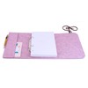 Ringbuch Filz rosa A5 Notizbuch Ringordner PERSONALISIERT Name Kalender Leder
