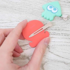 Sunart SPT-1172 Splatoon 3 Bangs Clip Squid Light Blue x Octopus Red