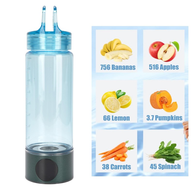 Hydrogen Water Bottle, Portable Hydrogen Water Ionizer, 400ml Hydrogen Bottle