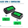 Runleader Multi-Function Meter with Temperature Hour Backlight Design Waterproof Meter