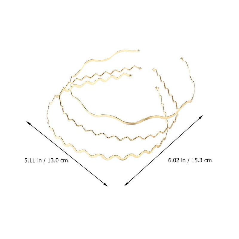 Luxshiny 3 Thin Hair Bands for All Headbands, Simple and