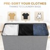 SOLEDI 180L Laundry Hamper 3 Section, Extra Large Laundry Hamper