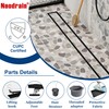 Neodrain 24-Inch Linear Shower Drain with Tile Insert Grate, Matte