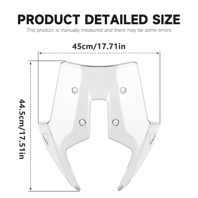 FWXEOZ Motorcycle Windshield Deflectors for 790ADV 890 ADV Adventure 2023-2025,