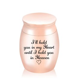 LIKEUDO Small Urns Mini Cremation Human Ashes Holder Stainless Steel Memorial Keepsake Ash Funeral Urn for Pet Small Ashes Urns for dog pet