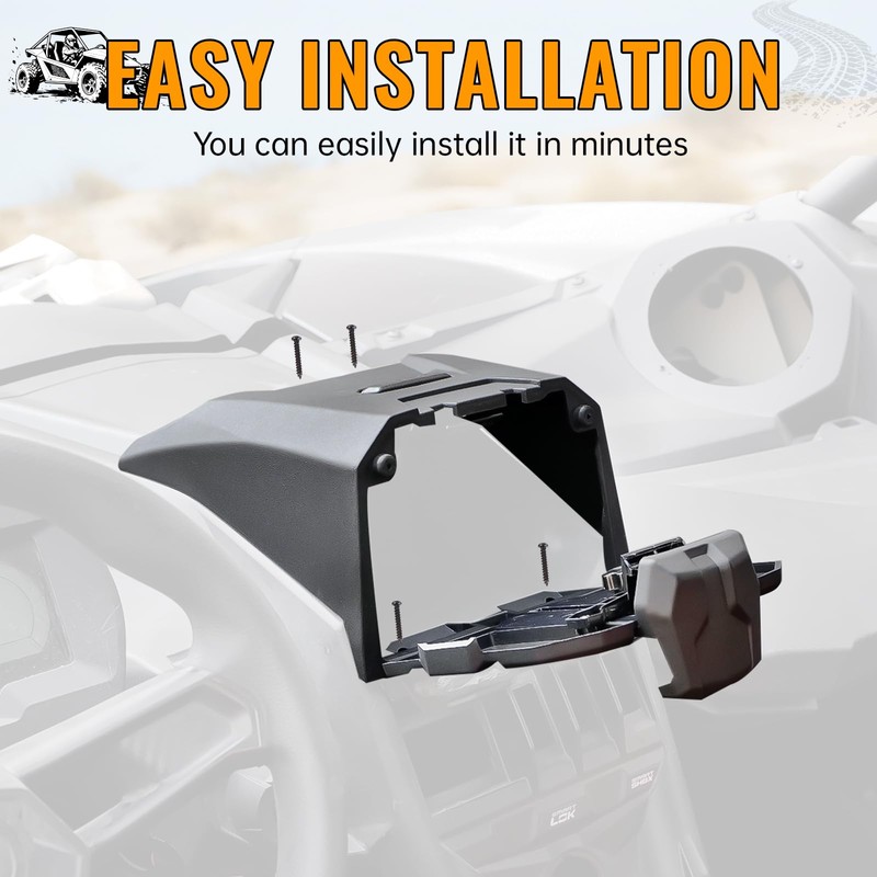 Can Am Maverick X3 Accessories Tablet Holder with Storage Box,
