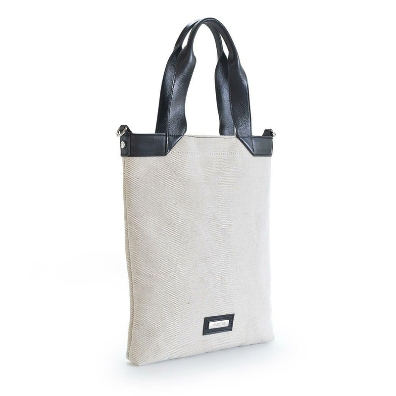 Balcos Women's Canvas 2-Way Casual Tote Bag, Black