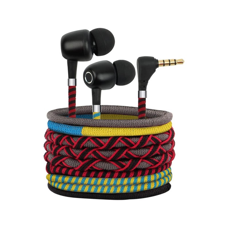 URIZONS 3.5mm Wired Earphones with Mic Adjustable Volume, Fashion Bracelet