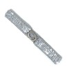 Cadoline Small Slim Sequin Ladies Silver Belt With Silver Trim